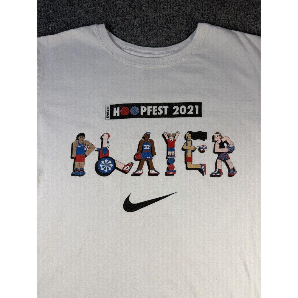 Spokane Hoopfest 2021 Nike Basketball Print XXL White Mens Shirt